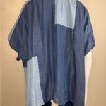 Cloth & Stone  Anthropologie Denim Patchwork Kimono One Size.  #250 Photo 6