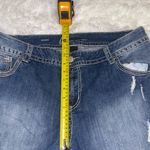 Lane Bryant denim jeans Bermuda distressed ripped shorts size 18 EUC Photo 3