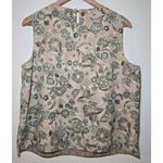 Pendleton Vintage  Floral Sleeveless Top Crew Neck Blouse Career Casual Large‎ Photo 2