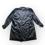 90s/Y2K John Paul Richard Satin Mid Length Jacket Women's 16 Double Breasted Black Photo 1