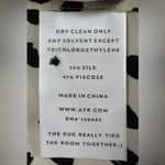 AYR  Black and White‎ Ruffled Silk Blouse Size S EUC Photo 8