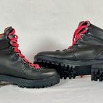 American Eagle Outfitters Womens Black Lace Up Lug Sole Boots Size 6 Photo 2