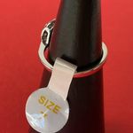 Bomb Party RBP2350 LC Aquamarine & White Topaz on Rhodium Size 7 Ring NWT Photo 1