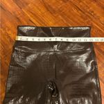 Spanx Faux Leather Crocodile Snakeskin Leggings BROWN Shapewear Size MEDIUM Photo 10