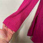 St. John  Ribbed Open Cardigan in Hot Pink Size M Photo 5