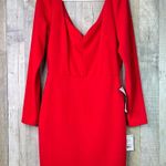 Crystal Doll Crystal Dolls Size 11 Red Long Sleeve Sweetheart Neckline BodyCon Party Dress Photo 1