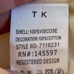 TK Cristin Stitch Fix Ivory Viscose Button Up Sleeveless Blouse‎ Medium NWT White Photo 8