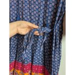 Faded Glory  Dress Women's Paisley 3/4 Sleeve Boho Hippie Summer Size 4-6 S Photo 5