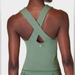 Sweaty Betty Power Illusion Workout Bra Tank Cool Forest Green Size M NWT Photo 3