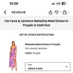For Love & Lemons Natasha Maxi Dress in Purple Photo 2