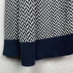 Verve Ami  Navy & Cream Chevron Knit Cardigan Size S Photo 3