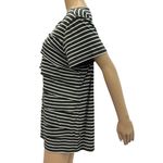 Dress Barn Tiered Short Sleeve Boat Neck Striped Green and White Top Womens 2X Photo 4