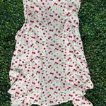 Cottagecore Cherry button Up Top fits like Women's Size Small White Photo 4