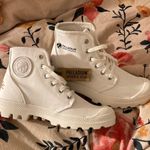 Palladium White Organic High Tops Photo 0