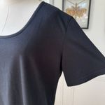 Natori  Scoop Neck Black Tunic T Shirt $130 L Photo 5
