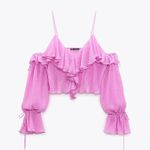 ZARA nWOT Pink Top Photo 0