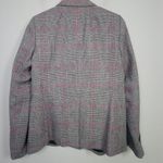 J.Crew Womens Grey Glen Plaid One Button Wool Blend Blazer Jacket Career Size 2 Photo 1