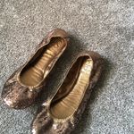 Tory Burch Glitter Sequin Eddie Ballet Flats in Copper Size 6.5 US Women’s Shoe Photo 1