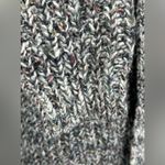 Aerie  Gray Chunky Knit XL Sweater Confetti Threads Lace-Up Pullover Photo 8