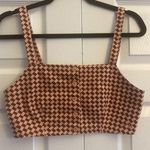 Levi's Women's Cropped Button Front Geometric Top NEW XS Festival Photo 0