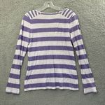 Old Navy Y2k Women's M Henley Long Sleeve Top Striped Bella Swan Retro Grunge Photo 1