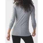 Lululemon  Athletica Anahatasana Long Sleeve Tee Heathered Medium Grey M 8 10 Photo 3