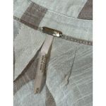 Free People Womens Peppy Plaid M Tunic Shirt White Brown Button Up Back Ruffle Photo 6