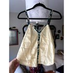 1990's Vintage Silky Butter Yellow Cami Small Slip Slouchy Slinky Bella Feminine Photo 1
