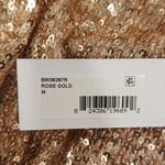 Steve Madden ππ Sleeveless Sequin Midi Dress ~ Rose Gold Medium M NWT Photo 9