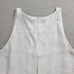 Katherine Barclay Womens Tank Top Size S White Brocade Double Layer Floral Cami Photo 3