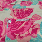 Celebrity Pink Shorts Size 9 31"x3" Lemon Creme Denim Shorts Jean Shorts Floral Women's Shorts Photo 2
