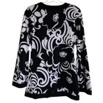 White House | Black Market Tunic Floral Print Scoop Horseshoe Neck Bell Sleeves XS Photo 3