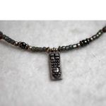 Surfer's Retro Gray/Silver/Blue Beaded Gently Worn Choker Necklace Gray Photo 1