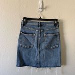 Aritzia Wilfred Free Blue Cut Off Denim Skirt Size 4 Fall Casual Capsule  Photo 3