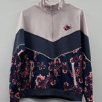 Nike  Zip Up Sweater - Pink and Gray‎ Floral Photo 0