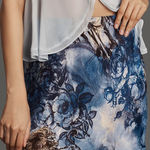 Anthropologie  The Tilda Mini Slip Skirt XS Blue $88 Retail NWT Photo 0
