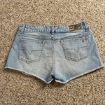 Volcom  Womens Denim Shorts Size 7/28 Crochet Light Wash Blue Casual Photo 1