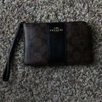 Coach  Brown and Black Signature Wristlet Photo 1