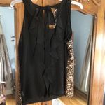 Potters Pot Gold Sequin Front Black Blouse size medium Photo 2