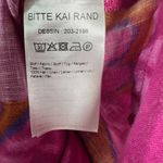 Bitte Kai Rand Linen Abstract Art to Wear Long Sleeve Button Shirt Women's Small Photo 2