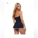 NWT Profile by Gottex Bandeau Strapless Swimdress Sz 10 Black Photo 1