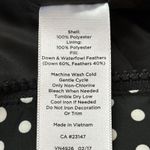 Talbots  Women's Vest Sz M Petite Down Feather Polka Dot Black White‎ Ski Lodge Photo 8