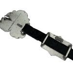 Brighton Concho Belt Black Leather Silver Medallion 1993 Vintage Photo 4