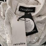 Retrofête Retrofete Prima Dress in White Sequins Beaded Small NWT Sleeveless Maxi Photo 10