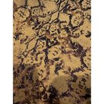 Current Air ANTHROPOLOGIE Harmony Metallic Snake Print Skirt Yellow Size Small Photo 6