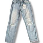 Pistola NWT Mid-Rise Distressed Boyfriend Jeans – Light Wash Size 27 Photo 0