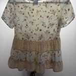 Paper Crane Flowy White And Yellow Floral Blouse  Photo 2