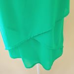 YA Los Angeles  green silk blend blouse size large Photo 1