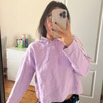 Adidas Light Purple Cropped Hoodie Photo 0