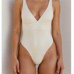 MONDAY SWIMWEAR Portofino One Piece Swim, Ivory, M/V White Size M Photo 0